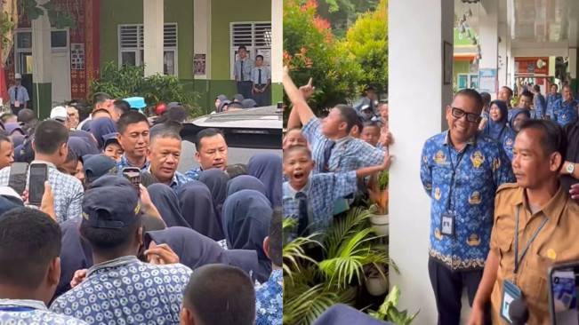 Roni Ardiansyah Disambut Ribuan Siswa (instagram)